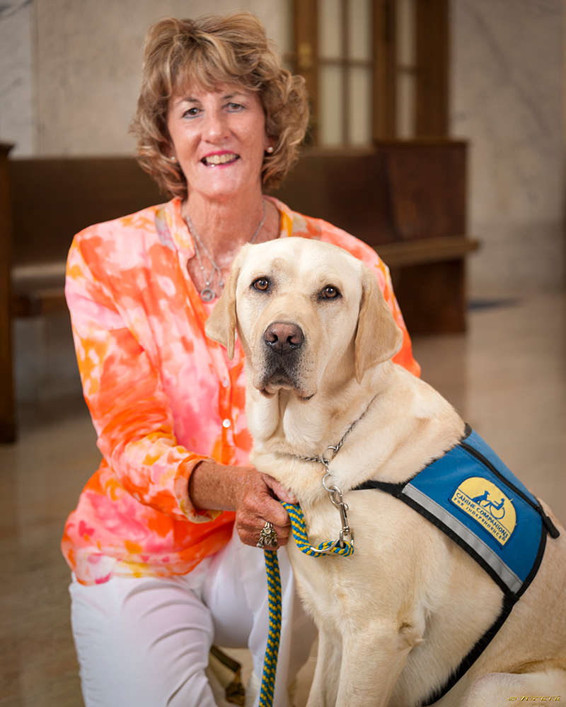 Atticus Lake County Courthouse Dog